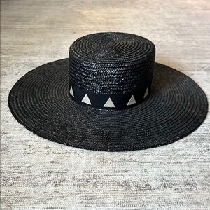 GIGI PIP The Corey Black Wide-Brimmed Hat